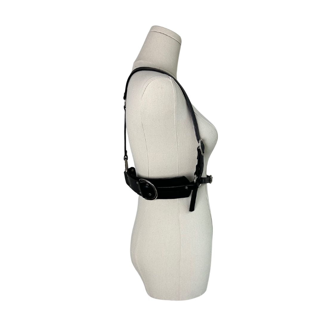 Fleet Ilya Classic Black Leather Fashion Harness