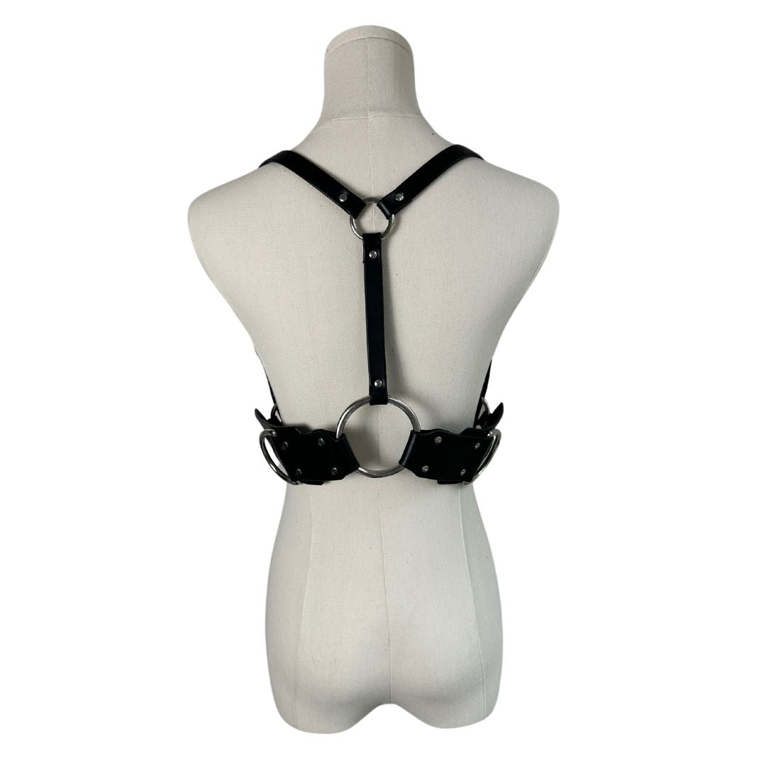 Fleet Ilya Classic Black Leather Fashion Harness