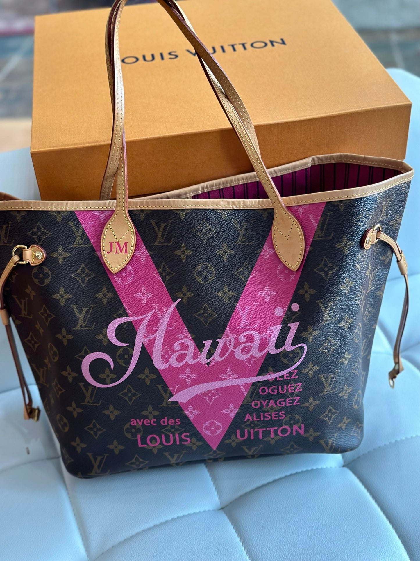 Louis Vuitton, Bags, Louis Vuitton Hawaii Neverfull Pochette Clutch Pouch  Wristlet Limited Edition