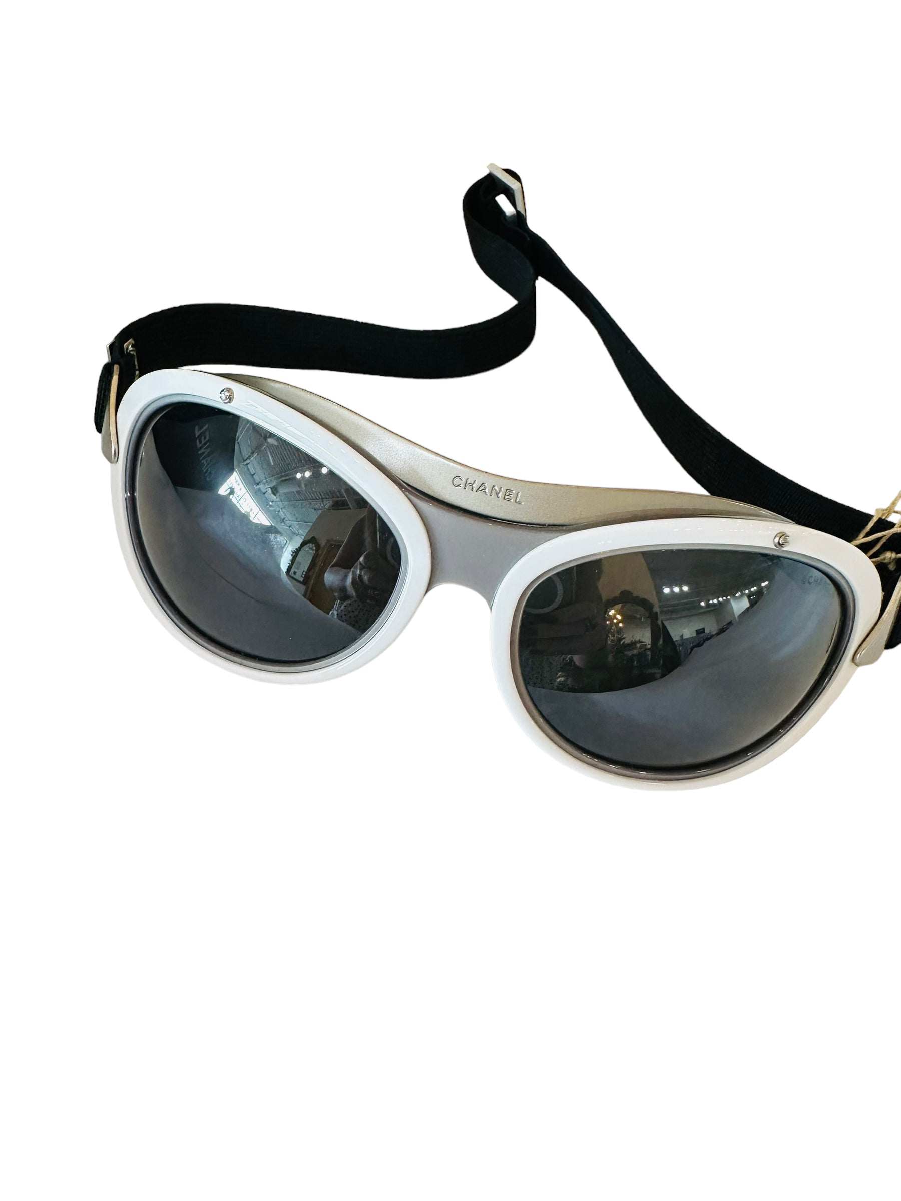 Chanel vintage sportsline sunglasses goggles swim ski raquetball like Down The Rabbit Hole MN