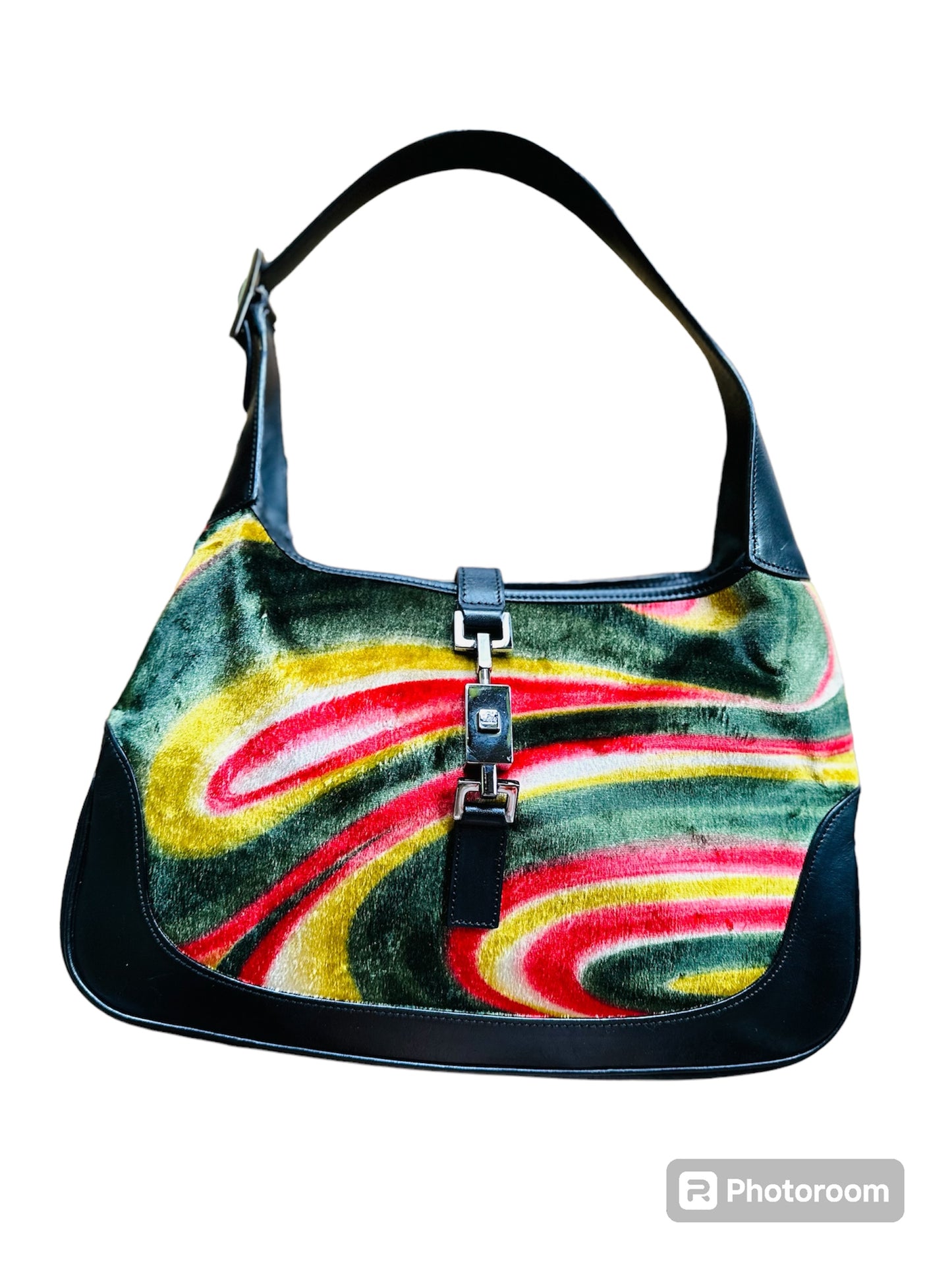 Gucci Tom Ford velvet pyschedelic Jackie bag purse